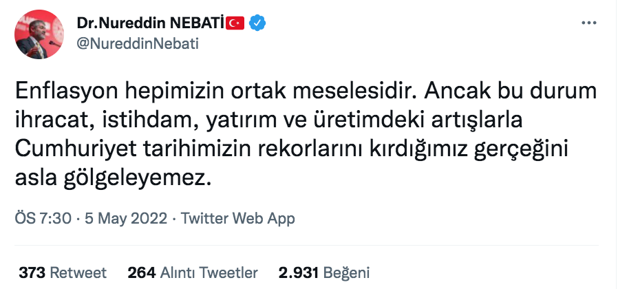 nureddin nebati den enflasyon aciklamasi 1